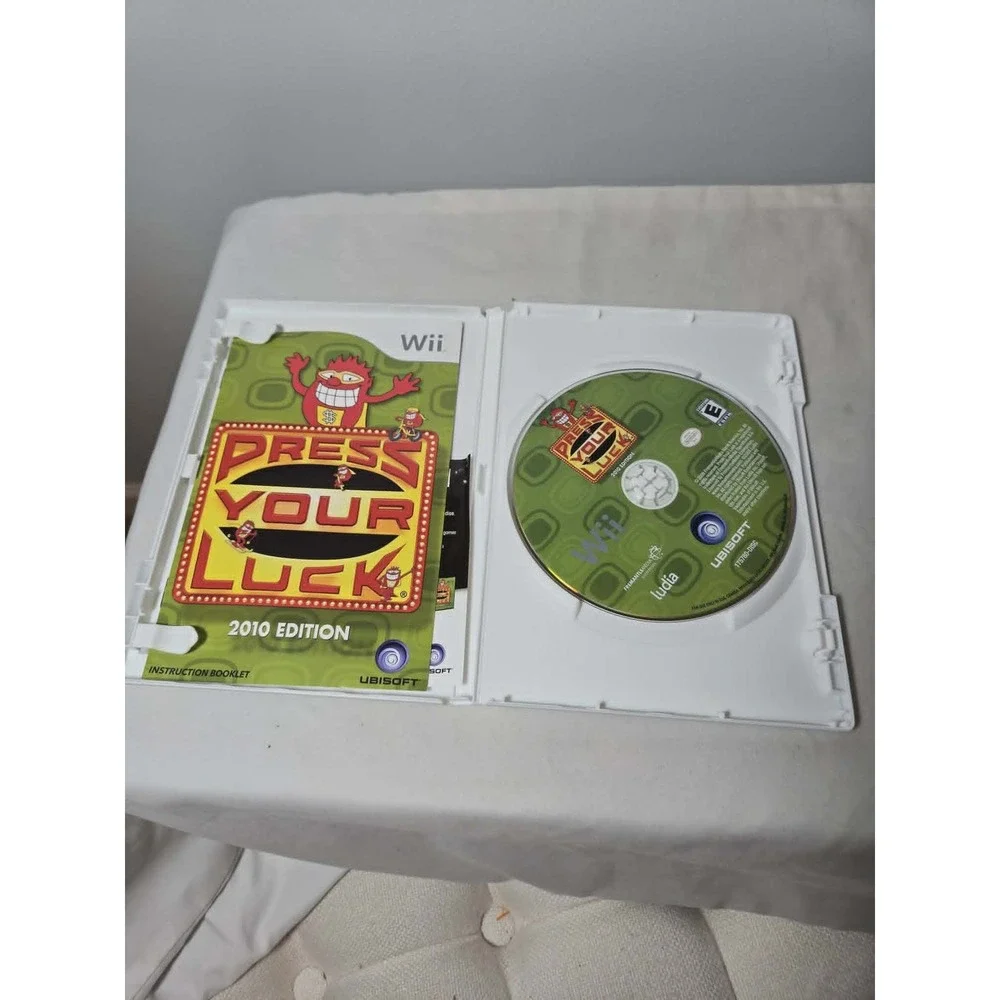 Press Your Luck 2010 Edition Nintendo Wii Game Complete Untested Game Show